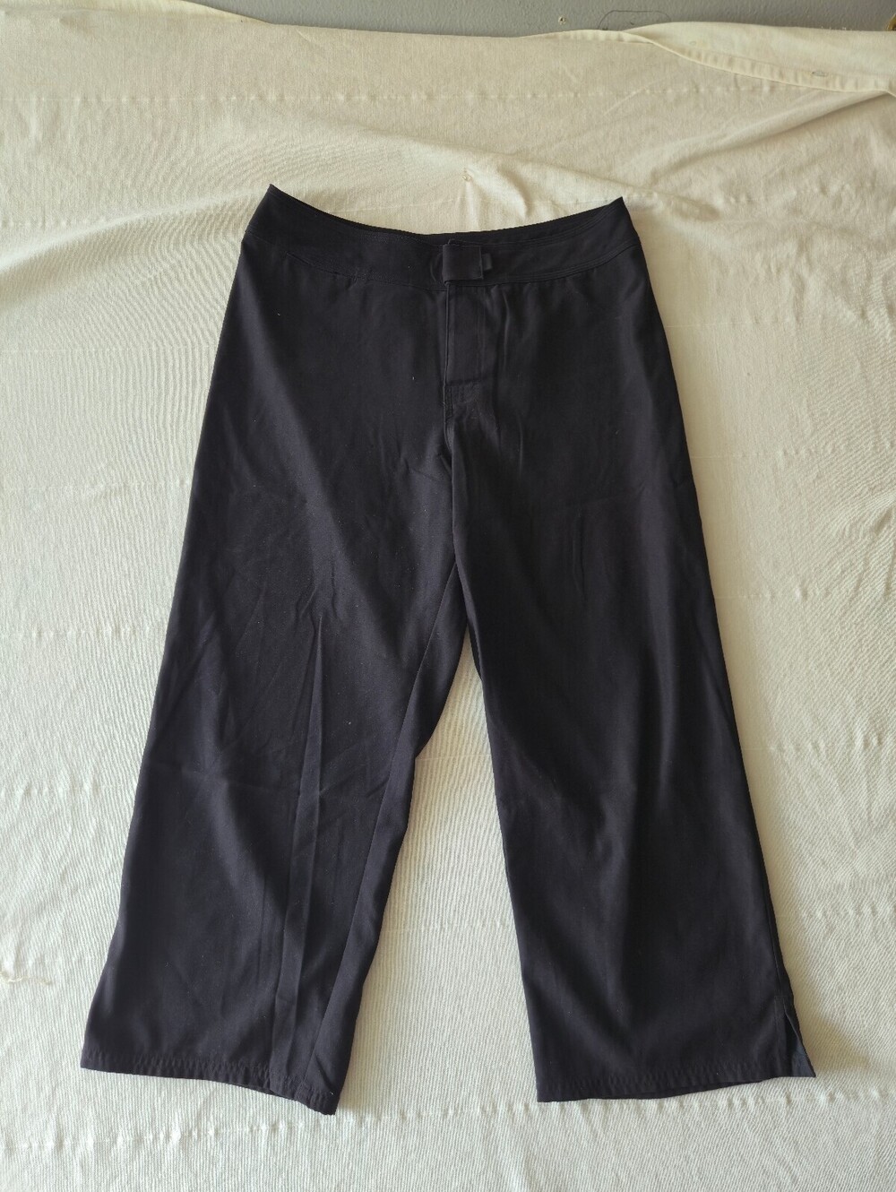 Patagonia Pataloha Black Wide-Leg Capri Pants Size 18